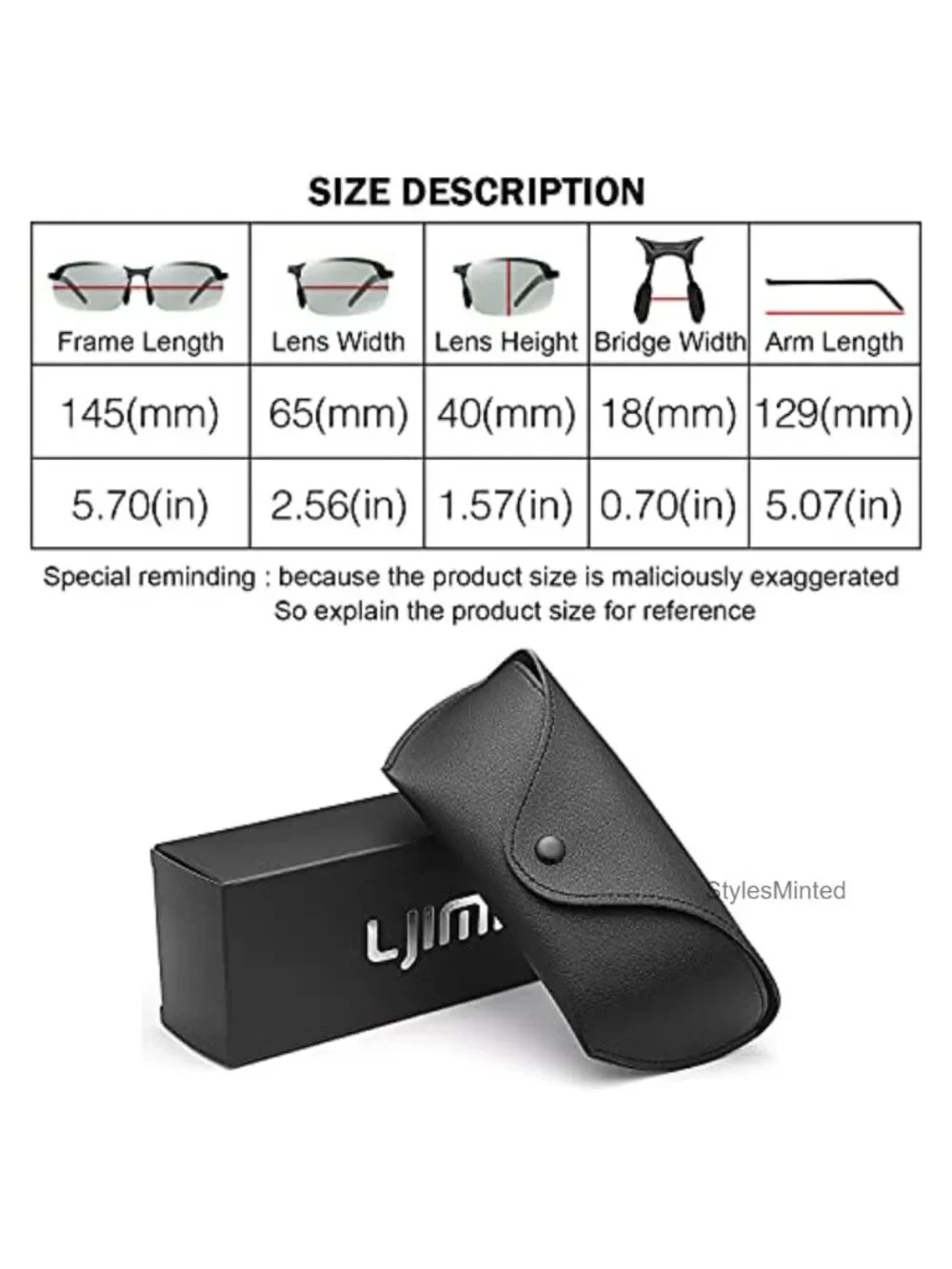 Photochromic Polarized Sunglasses Driving Safety Glasses Men Women